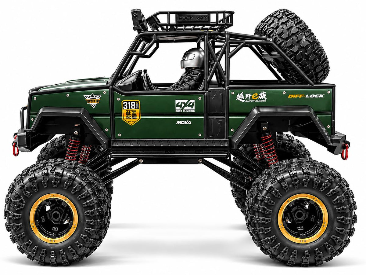 Off Road RC Vehicle Jeep 4x4 1:8 Scale Remote Control Rock Crawler colour may vary