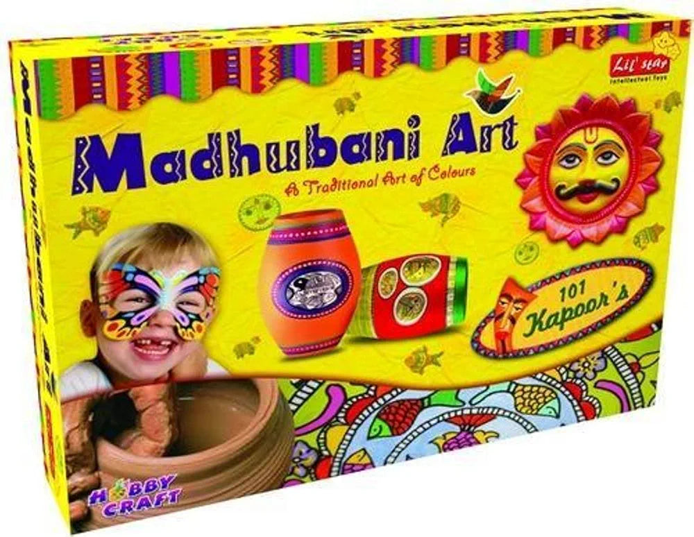 Madhubani Indian Art Hobby Craft Lil Star Intellectual Toy Art kit set For kids