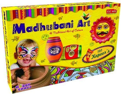 Madhubani Indian Art Hobby Craft Lil Star Intellectual Toy Art kit set For kids