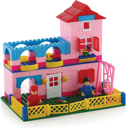 Dream House Building Block Game Set Multicolor kit set to Encourage and Enhance Creative skills in your kids for 6 years above Old