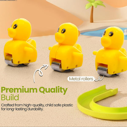 Electric Climbing Duck Track Toy | Educational Musical Slide