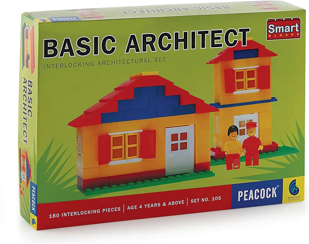 Basic Architect Block Set Interlocking Block Game Set Construction and Building Block Game Set for Kids
