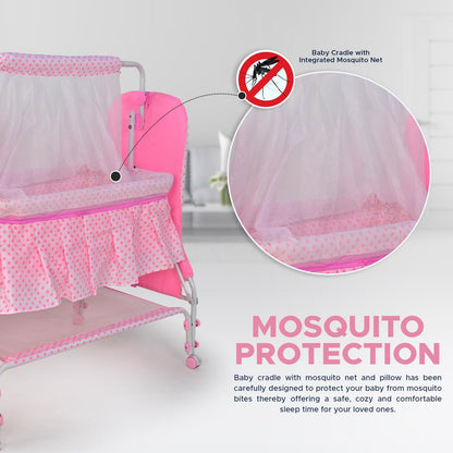 Baby Cradle Jhula Pink