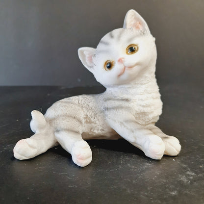 Cute realistic looking cat showpiece different mood cats