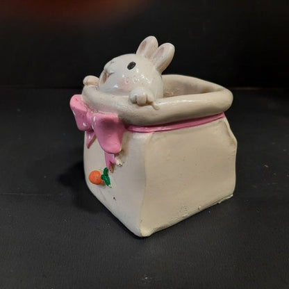 Cute Little Rabbit plantel ceramic pot for home,desktop & office decoration