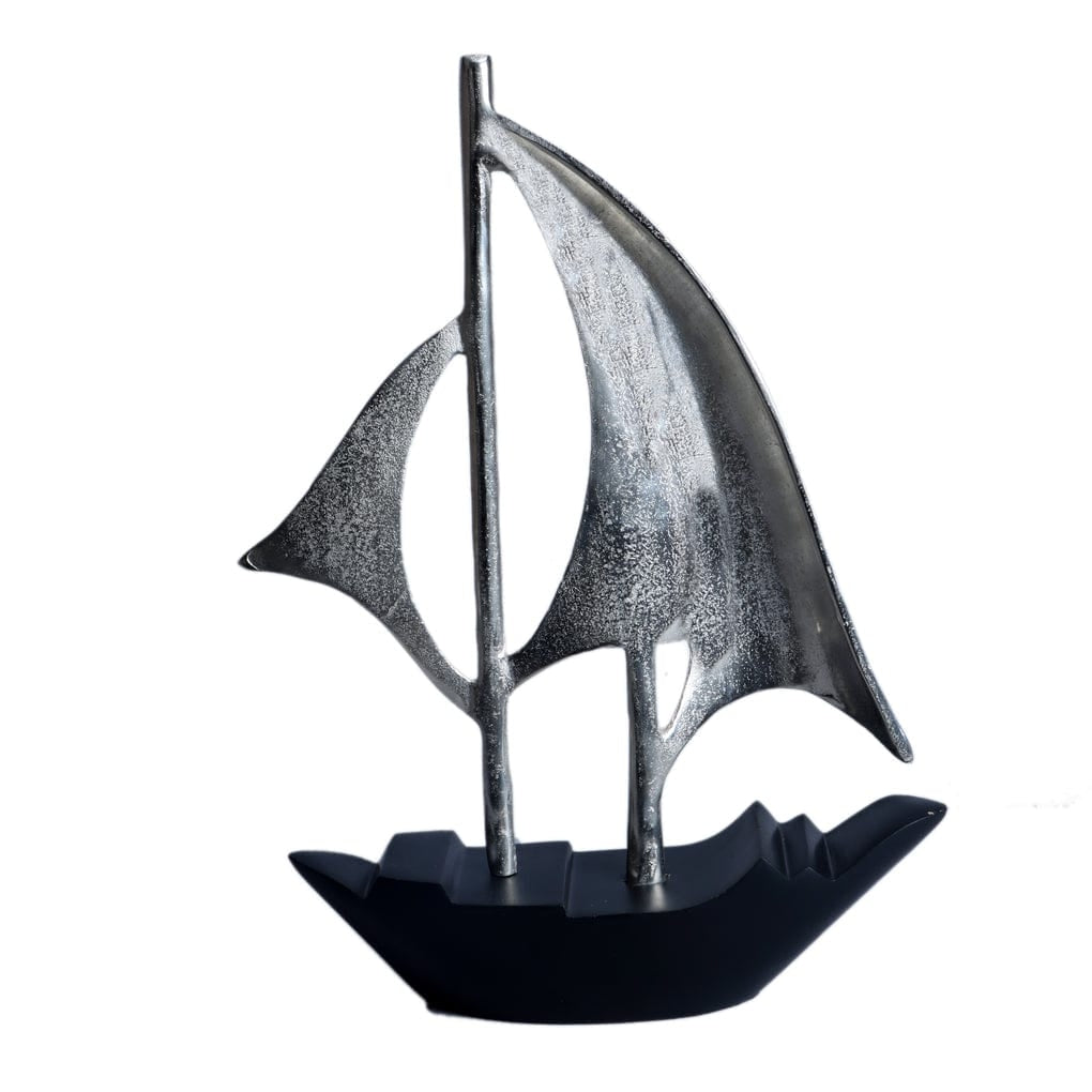 Dream Boat large Raw Silver finish aluminium Boat