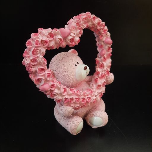 TEDDY carrying floral heart
