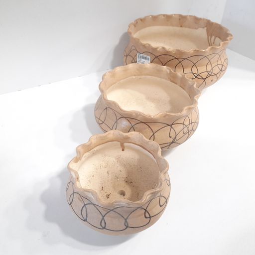 vintage designer ceramic wide pot for office & home decoration