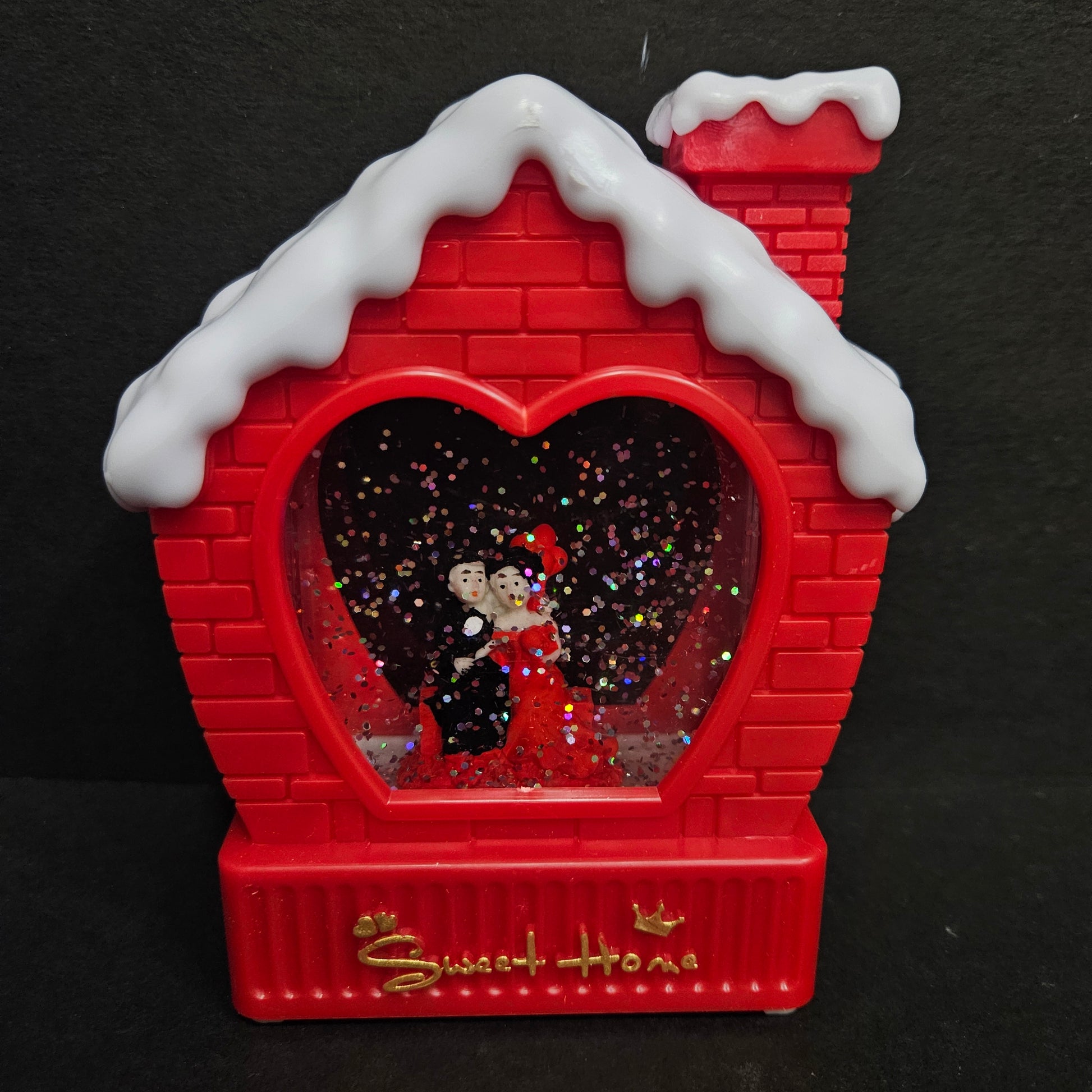 Battery Operated Musical Propose Couple Hut Shape Showpiece with Light for This Valentines day gift