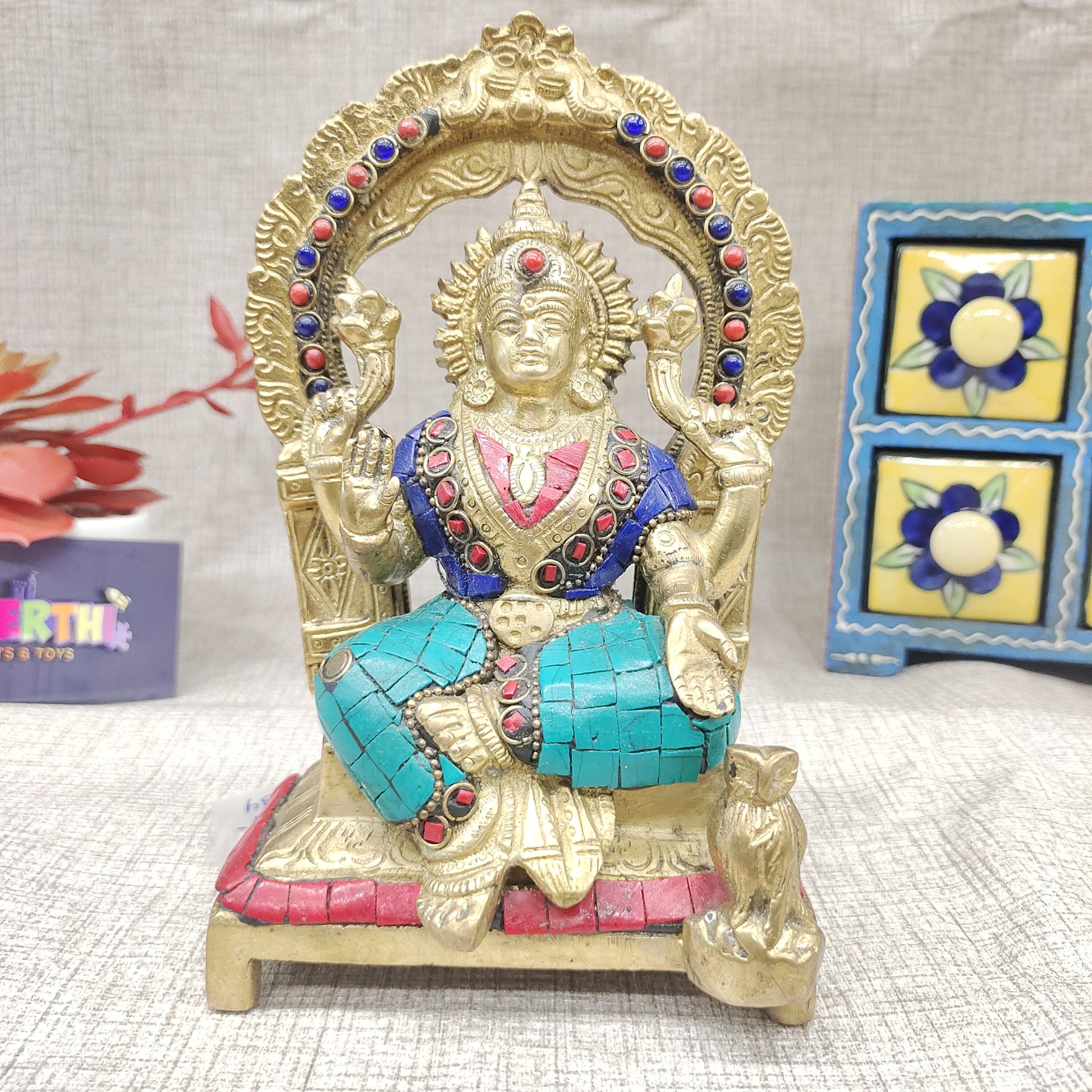 Lakshmi Devi Brass idol