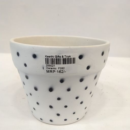 Ceramic Planter Pot Black Doted Designer Indoor Ourdoor Plants Home and Garden Decor Decorative Succulents Pot
