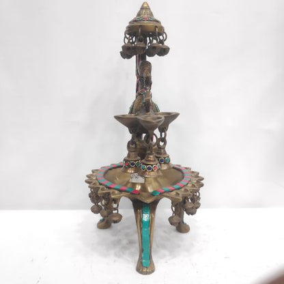 Brass deepam oil lamp