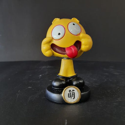 Smile bubble head showpiece only single piece with single a moji