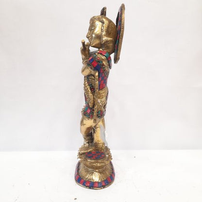 Brass Krishna idol