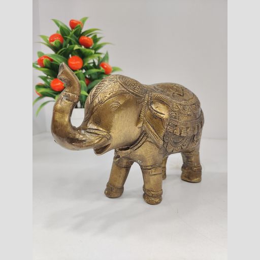 Brass handcrafted Elephant 5 inch