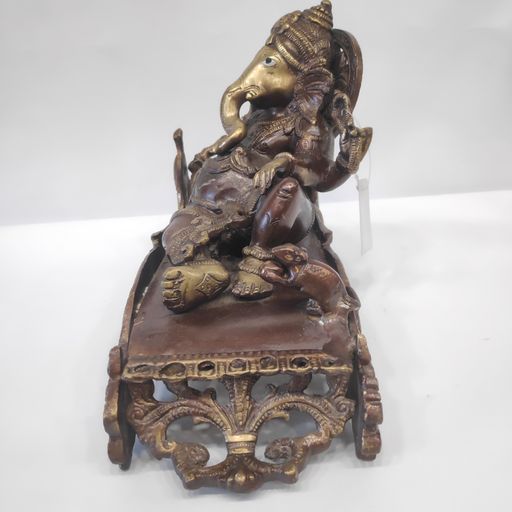 Brass Sleeping Vinayaka idol