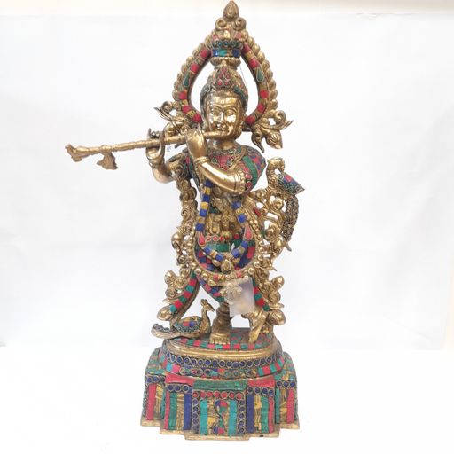 Brass Krishna idol