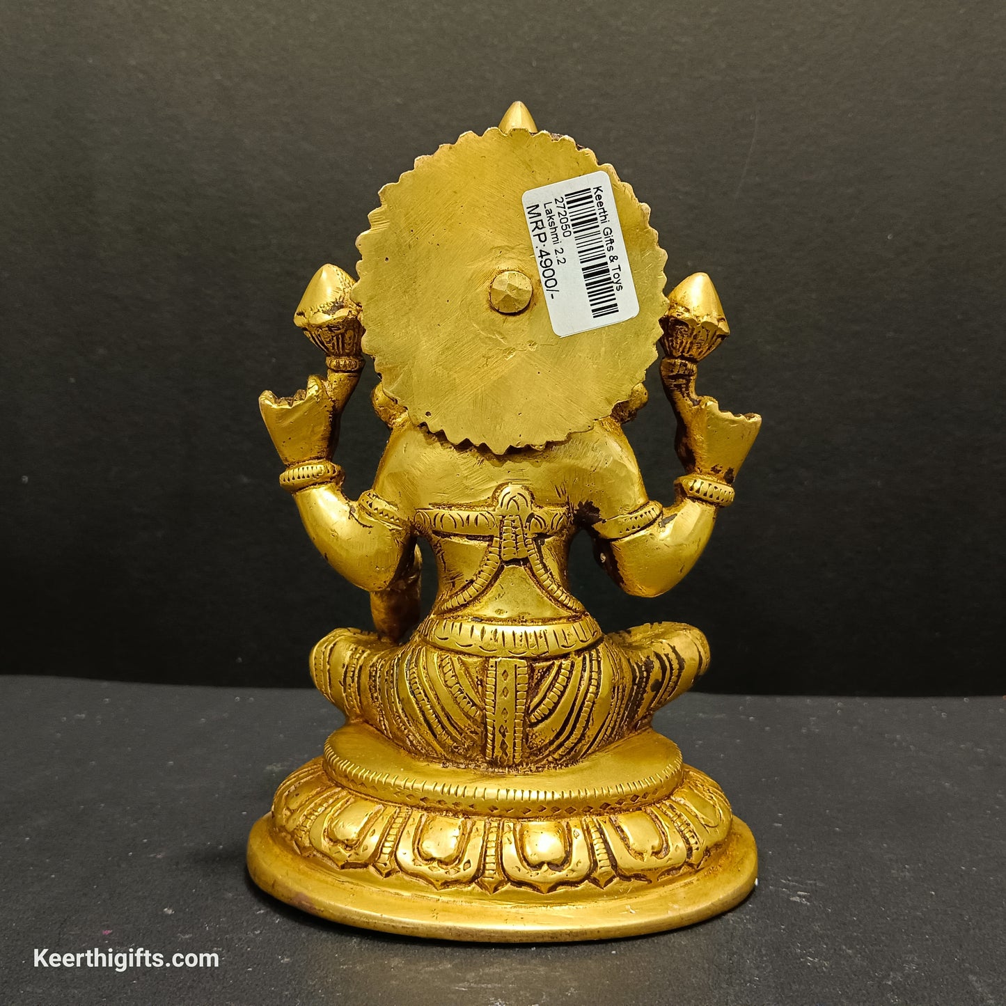 Lakshmi Devi brass antique idol