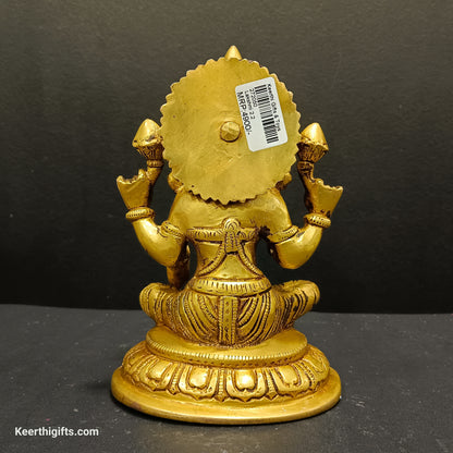 Lakshmi Devi brass antique idol