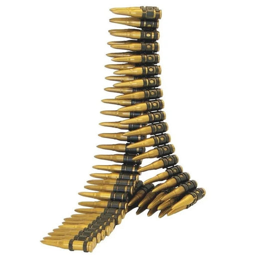 Costume Bullet Belt Bandolier Plastic Army Combat Soldier Accessory OS Fun