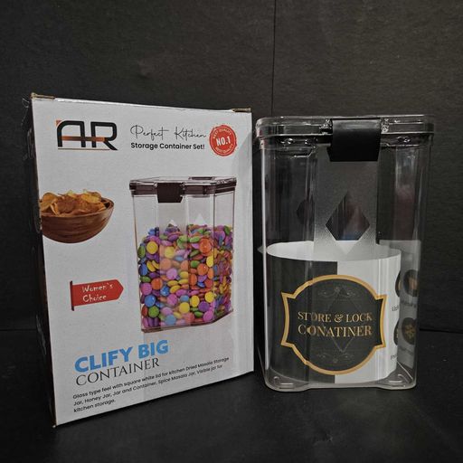 Air tight big size storage and lock container for grocery and dry fruits storage purpose and return gifting