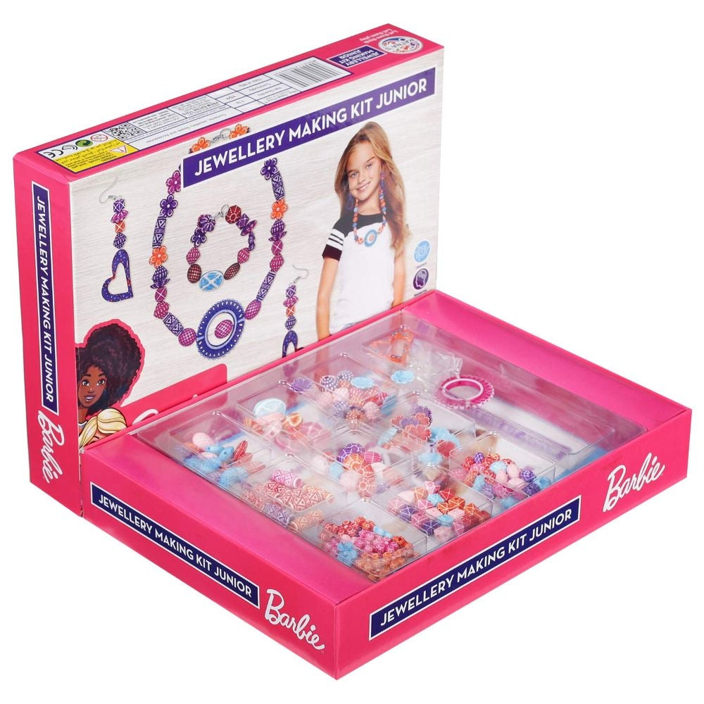 Barbie Jewellery Making KIT Junior for Girls Make Necklace EARINGS Bracelet for Girls