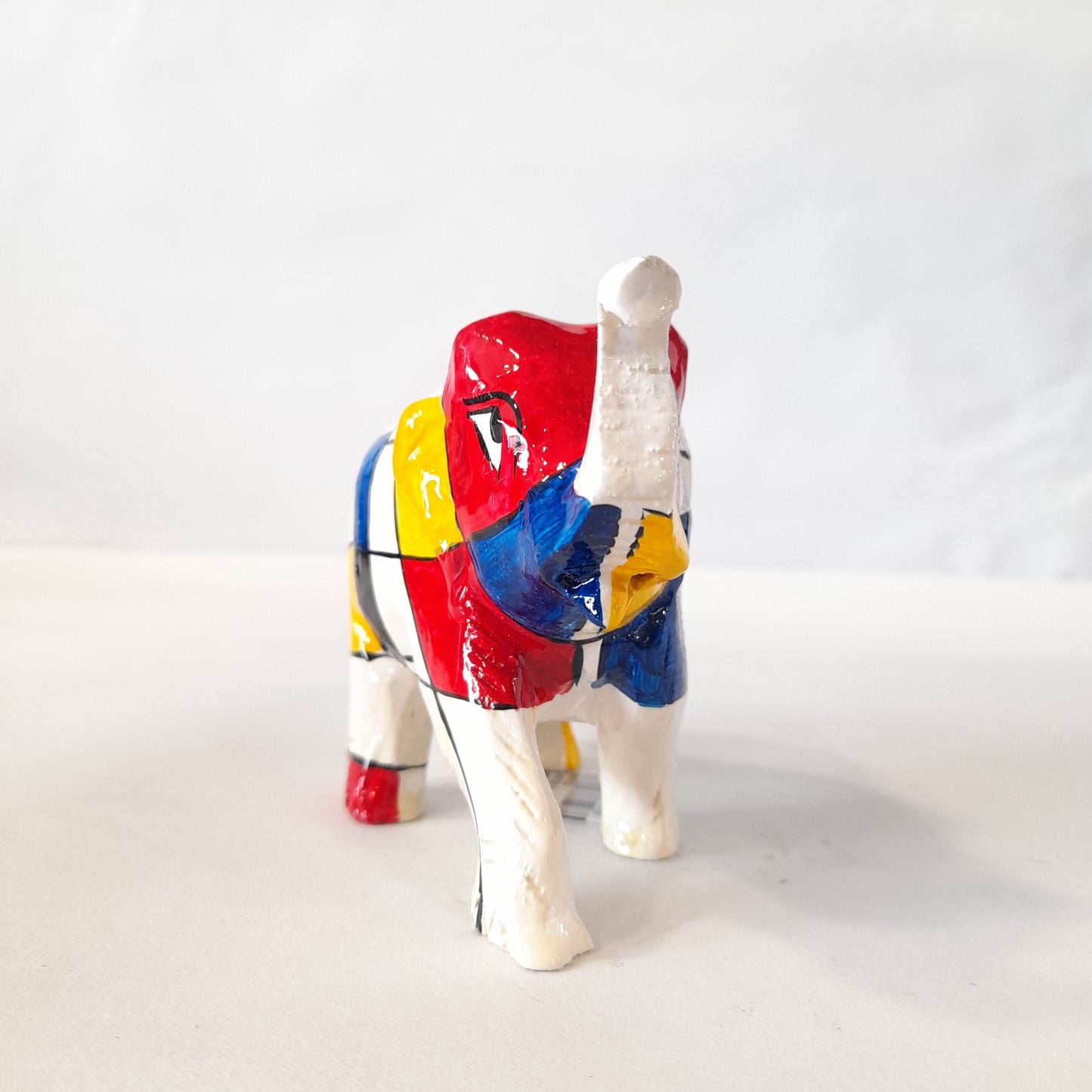 Wooden Elephant Mosaic Work