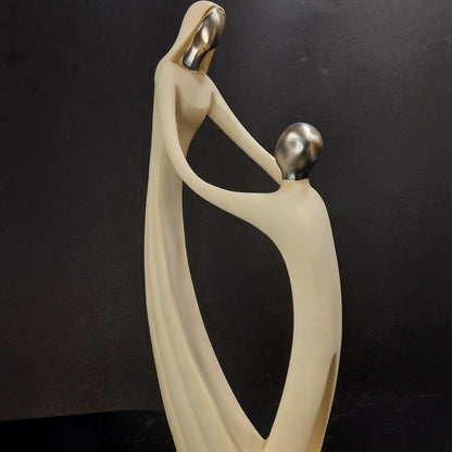 Mother and son bond of love showpiece