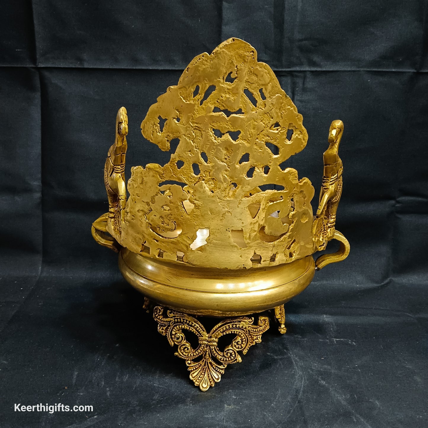Elephant urli brass antique