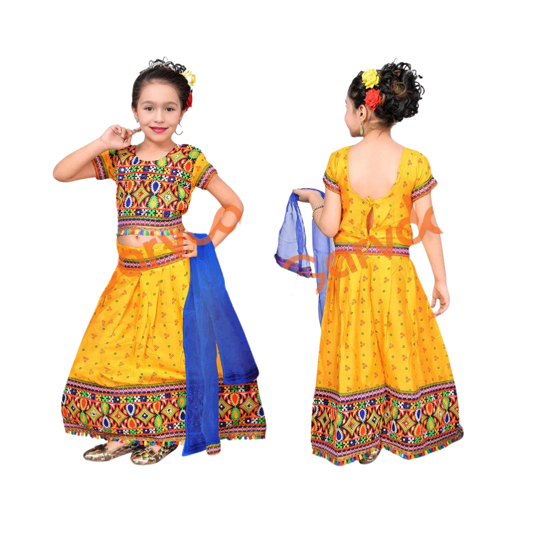 Gujrati Lahenga- Chaniya choli for kids
