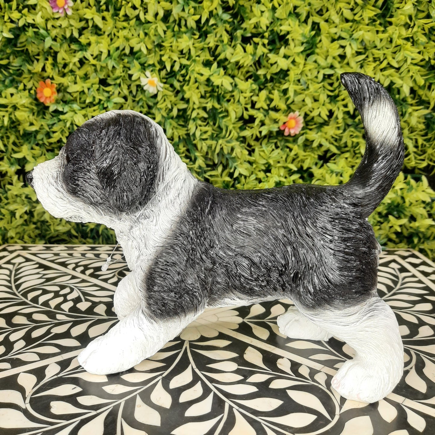 Cute realistic puppy show piece