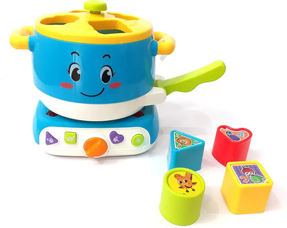 Kitchen Set Early Learning Game for Infants 3 in 1 Magic Stove playset New Type of Pretend and Play Game for Little Hands