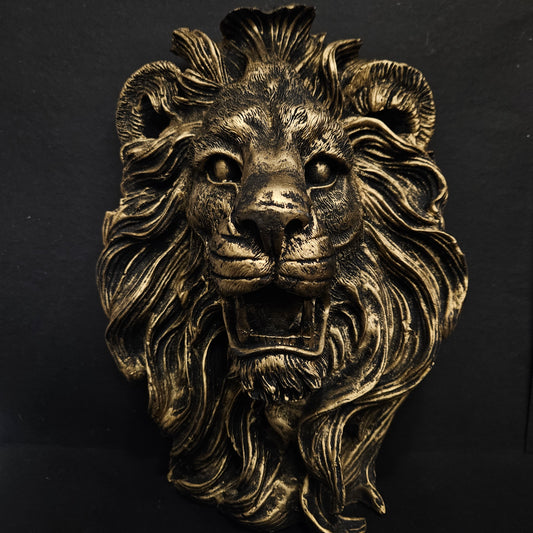 Handicrafts Lion Animal Wall Decorative Showpiece Hanging Sculpture for Home Decoration