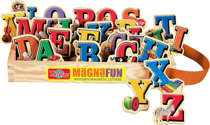Alphabet Letters 26 Piece Wooden Magnets Pre School Kindergarten Learning