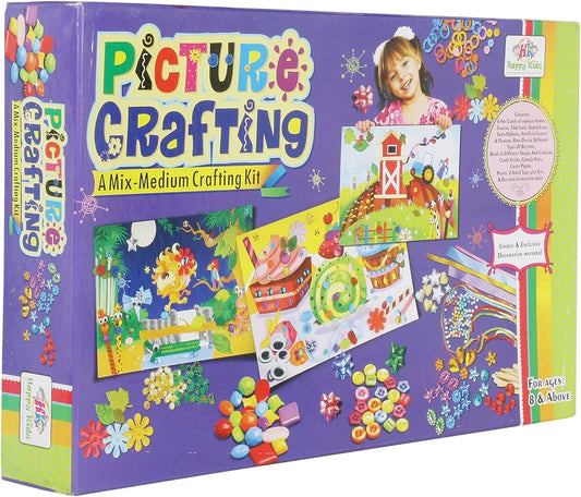 Dilly for Girls Picture Crafting Hobby Kit for Both Boys and Girls Learn Creativity Paper Art and Craft Gift Game For kids