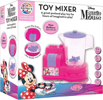 Disney Minnie Mouse Toy Mixer Real Operating Plastic Kitchen Mixer Toy for Kids
