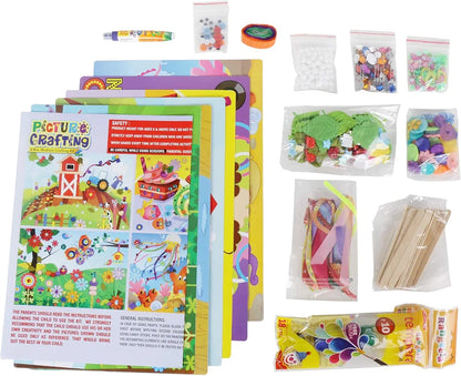 Dilly for Girls Picture Crafting Hobby Kit for Both Boys and Girls Learn Creativity Paper Art and Craft Gift Game For kids