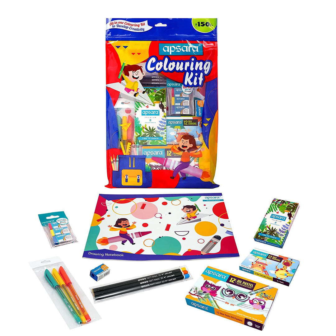 Apsara coloring kit idea gift pack for kids