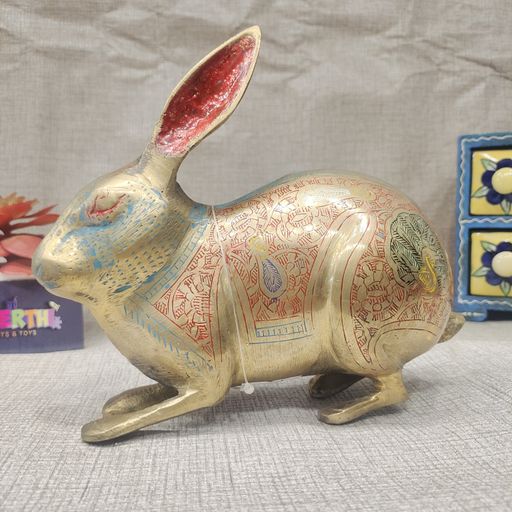 Brass Rabbit Showpiece