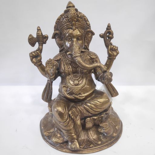 Brass ganesh idol