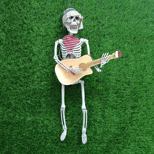 Guitarist pirate skeleton ghost doll helloween decor