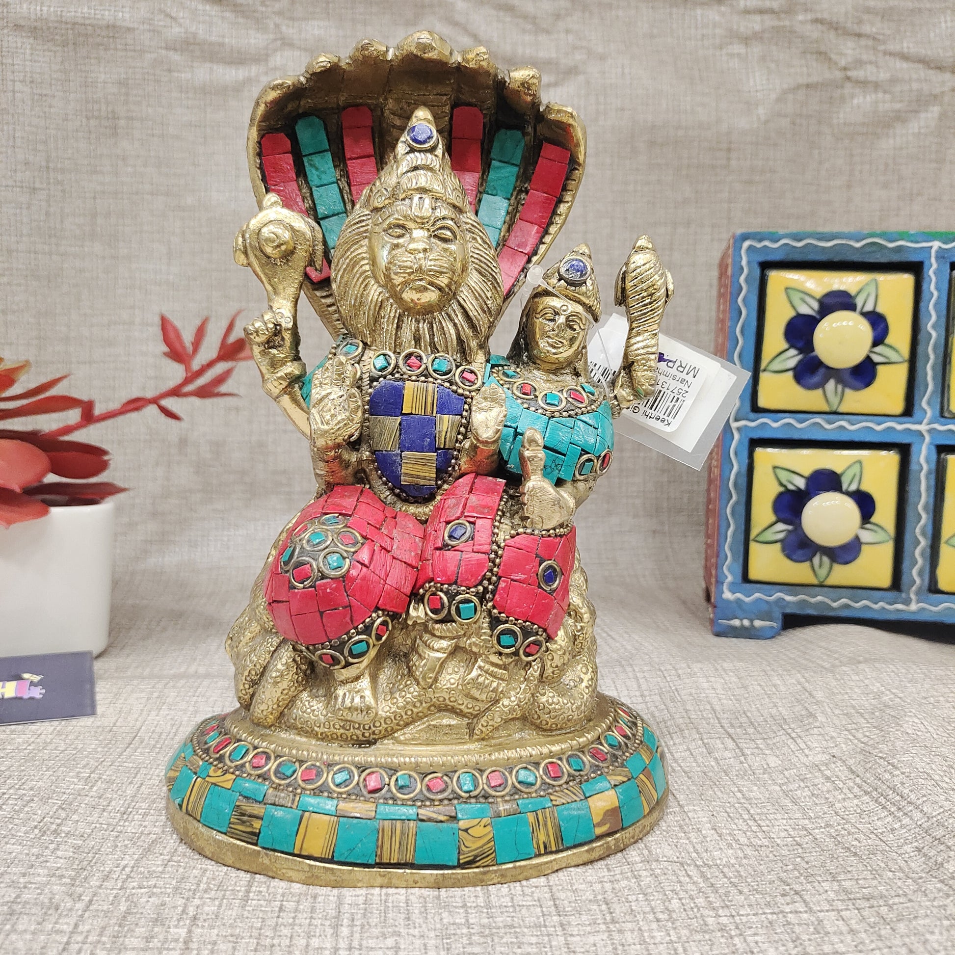 Narsimha Swamy Brass Idol for Pooja