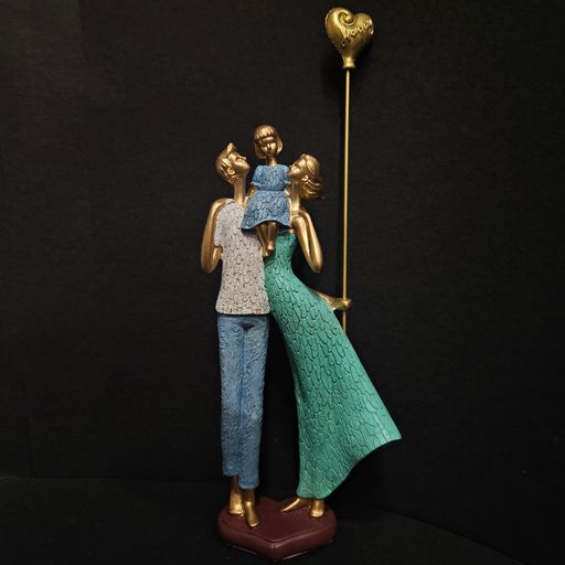 Beautiful miniature happy family showpiece Figurine