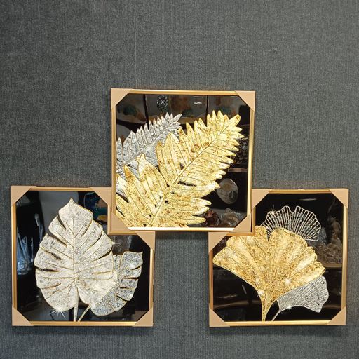 3 piece crystal wall frames