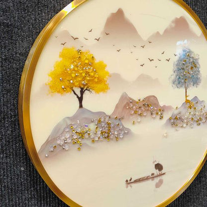Mountain Art 3D Crystal Wall Frame
