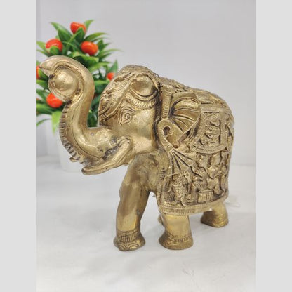 Brass elephat 6 inch