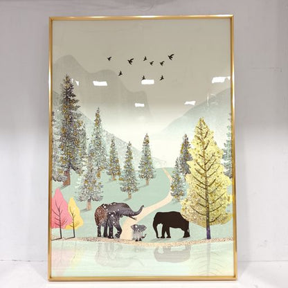Crystal wall frames