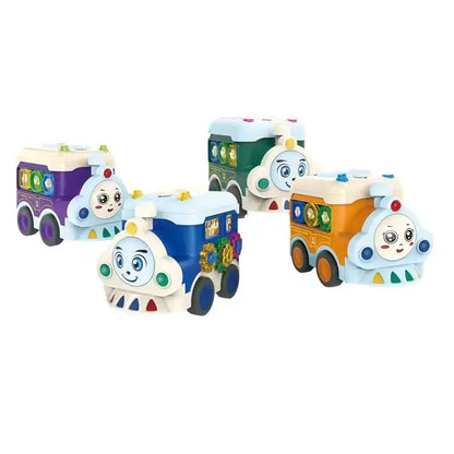 Dinosaur gear train push toy