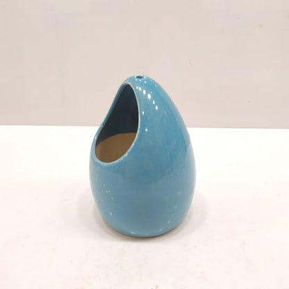 Aqua Blue Succulent Planter Ceramic pot for office & home