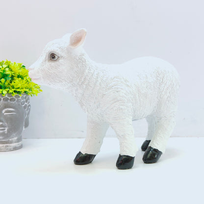 Cute Sheep Statue Lawn Fairy Garden Home Decoration Moss Doll House Ornament